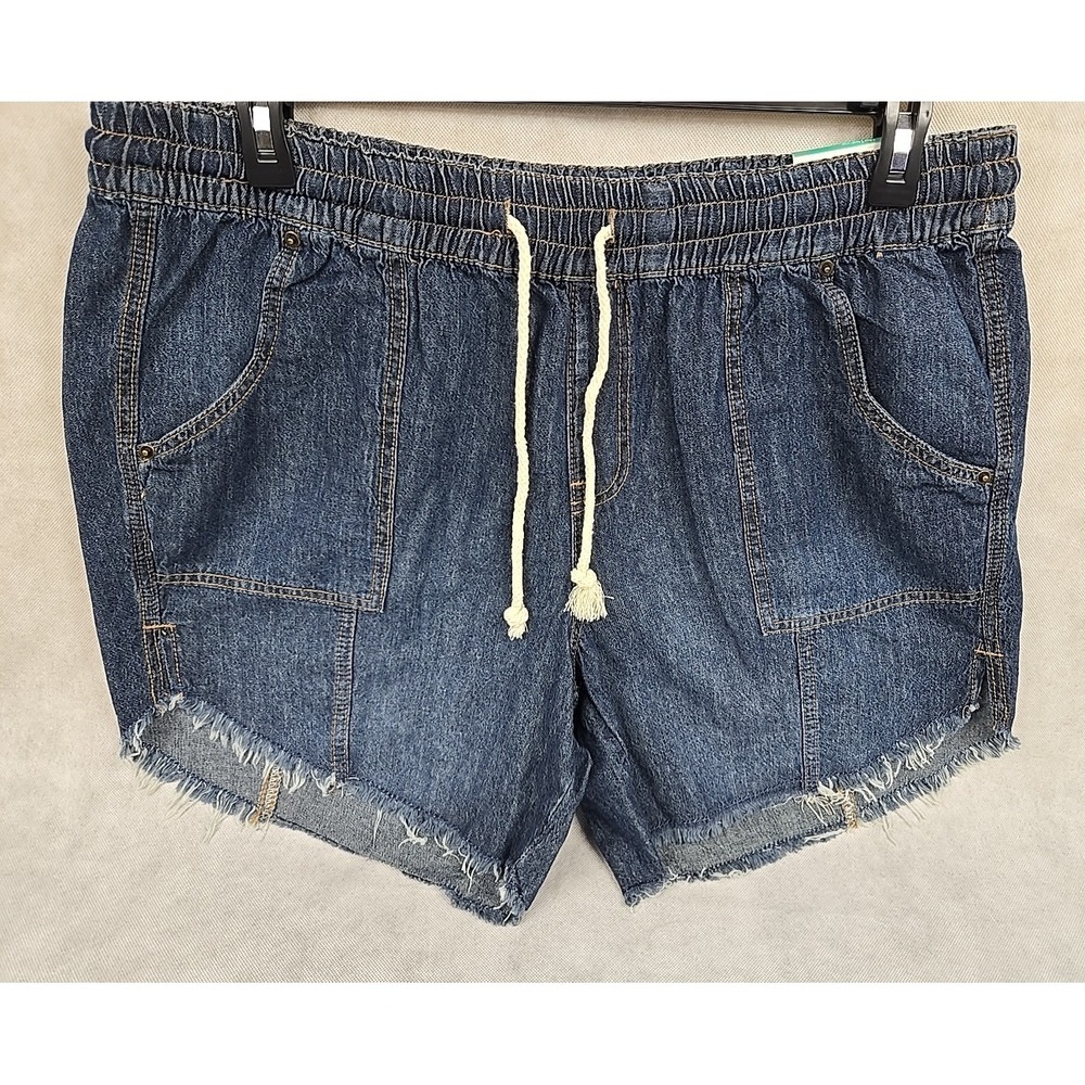 Maunces M.Jeans Womens Size 16W Denim‎ Cut-Off Jean 6" Weekender Shorts Blue NWT